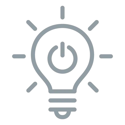 Leuchtende Glühbirne Icon